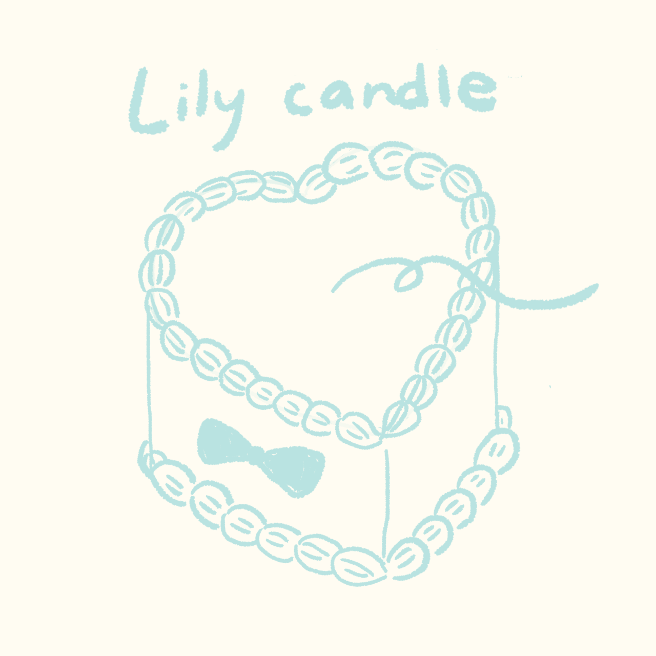 Lily candle